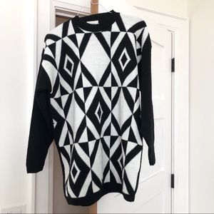 Vintage geometric sweater